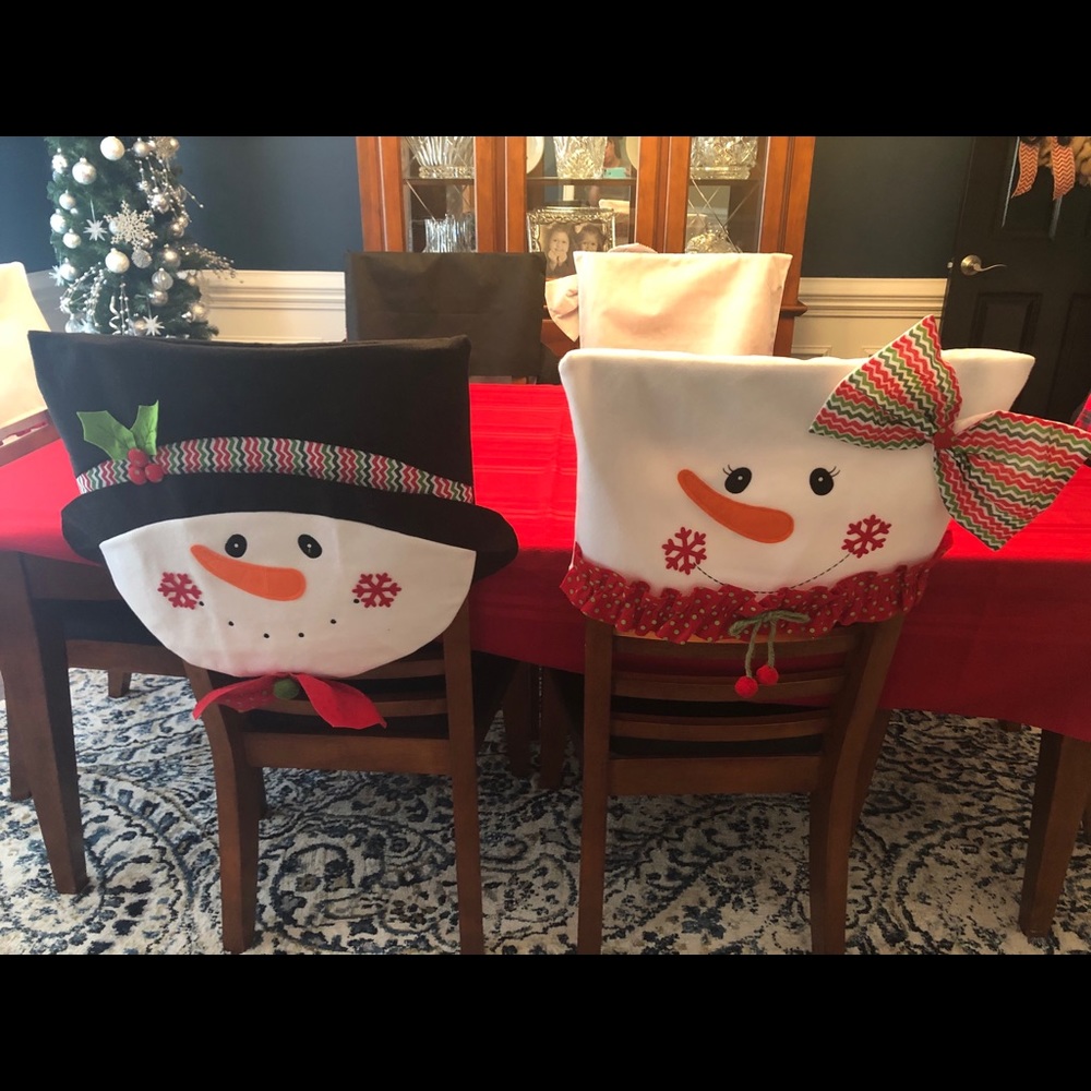 ⛄️HP⛄️ 6 snowman chair covers